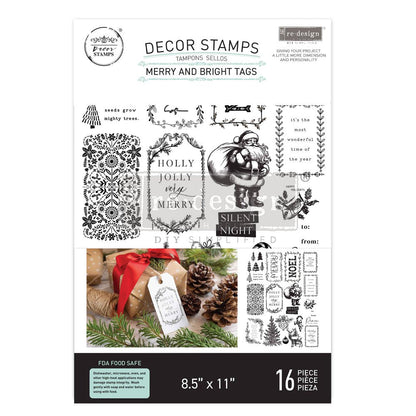 MERRY & BRIGHT TAGS STAMP SET