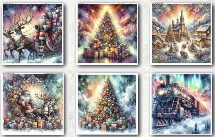 CHRISTMAS MAGIC DECOUPAGE SET