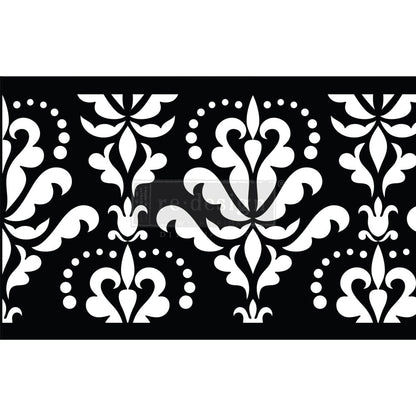 DAMASK FLOURISH CECE RESTYLED- Stick and Style Stencil Roll