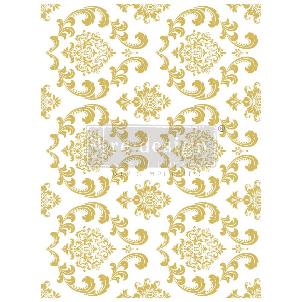 HOUSE OF DAMASK GOLD FOIL TRANSFER- KACHA FURNITURE