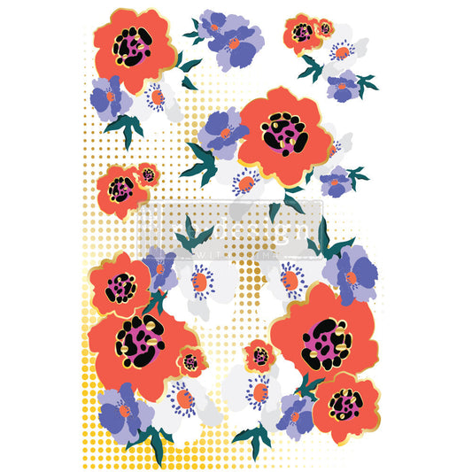 MODERNIST FLORAL- CECE RESTYLED