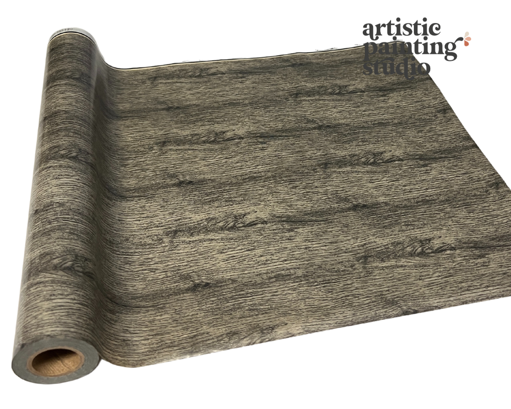 SEBASTIAN WOODGRAIN- Rub On Metallic Foil by APS - Textile Friendly