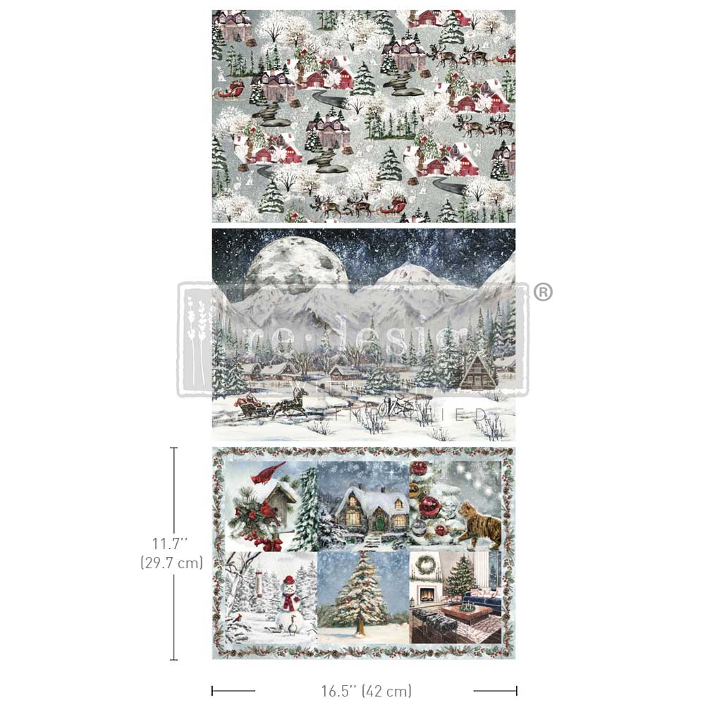 SNOWFALL SPLENDOR- A3 FIBER 3PK