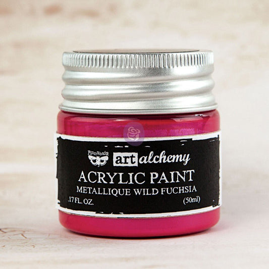 WILD FUCHSIA: METALLIQUE ACRYLIC PAINT