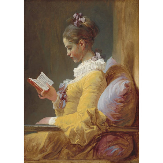 YOUNG GIRL READING