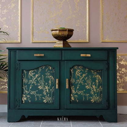 A BIRD SONG GOLD FOIL TRANSFER- KACHA FURNITURE