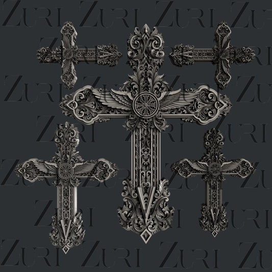 ORNATE CROSS SET 1