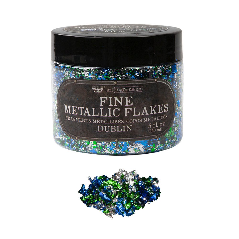 DUBLIN METALLIC FLAKES– 1 JAR, TOTAL WEIGHT 30G INCLUDING CONTAINER