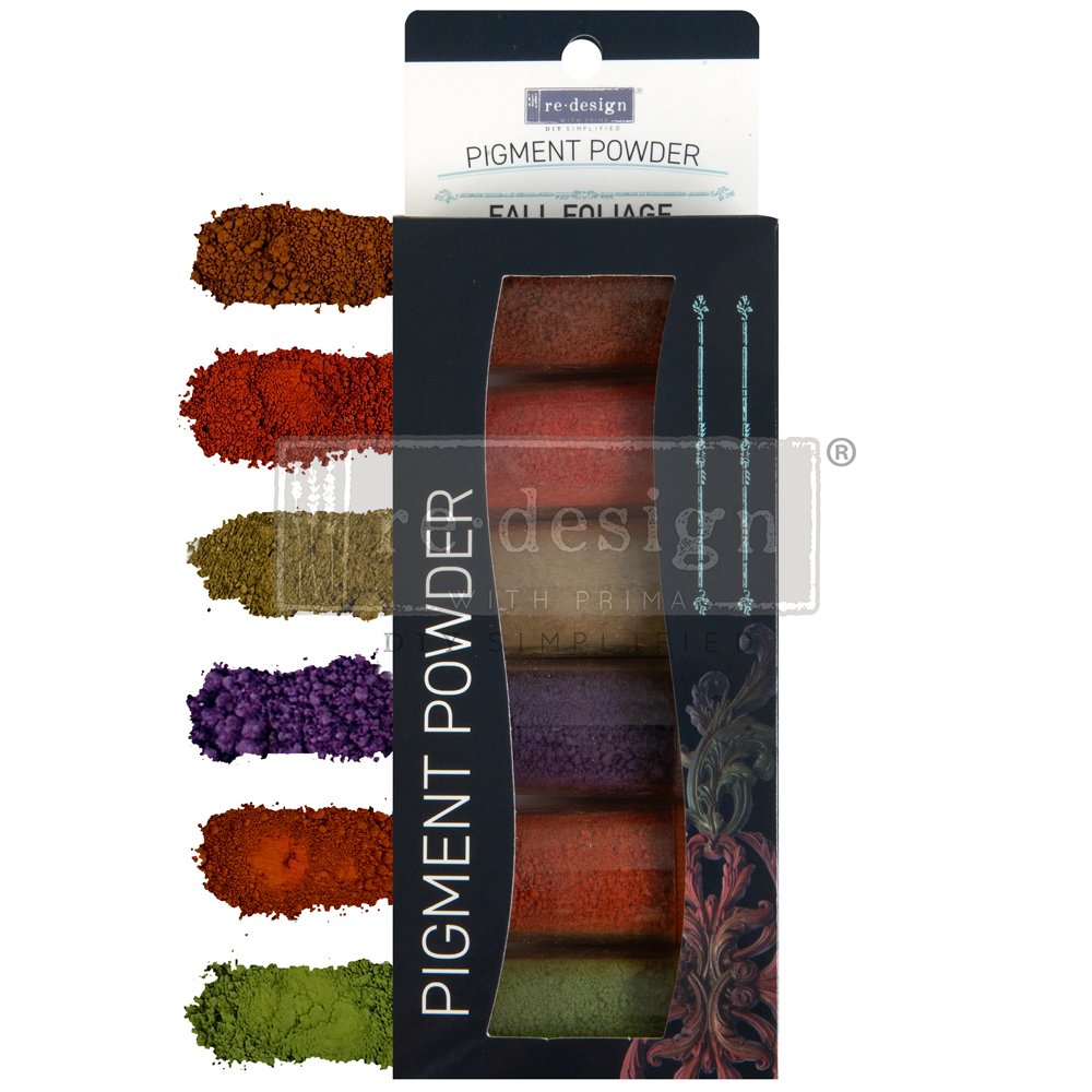 FALL FOLIAGE- DECOR PIGMENT POWDER SET, 6 COLOURS X 5G EACH