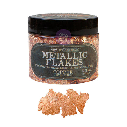 COPPER METALLIC FLAKES–TOTAL WEIGHT 30G INCLUDING CONTAINER