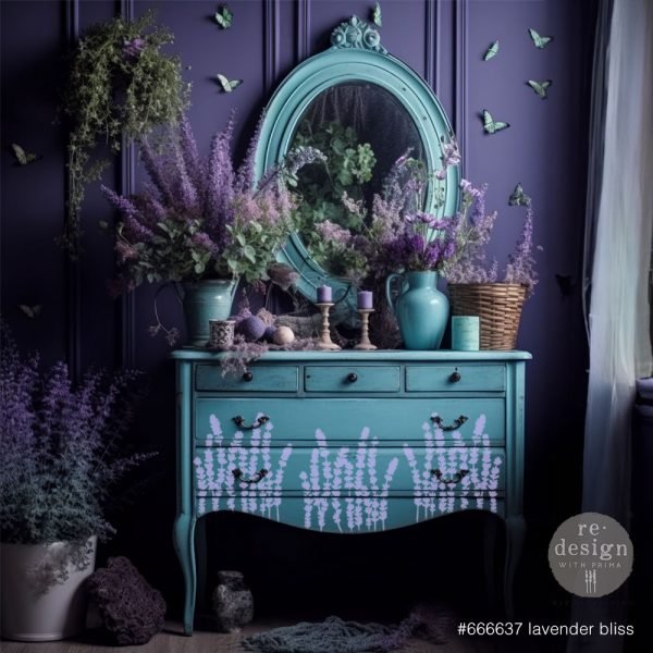 LAVENDER BLISS- 3D DECOR STENCIL *LIMITED EDITION*