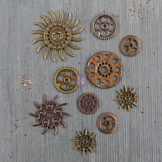 MECHANICALS- STEAMPUNK GEARS (10 PC)