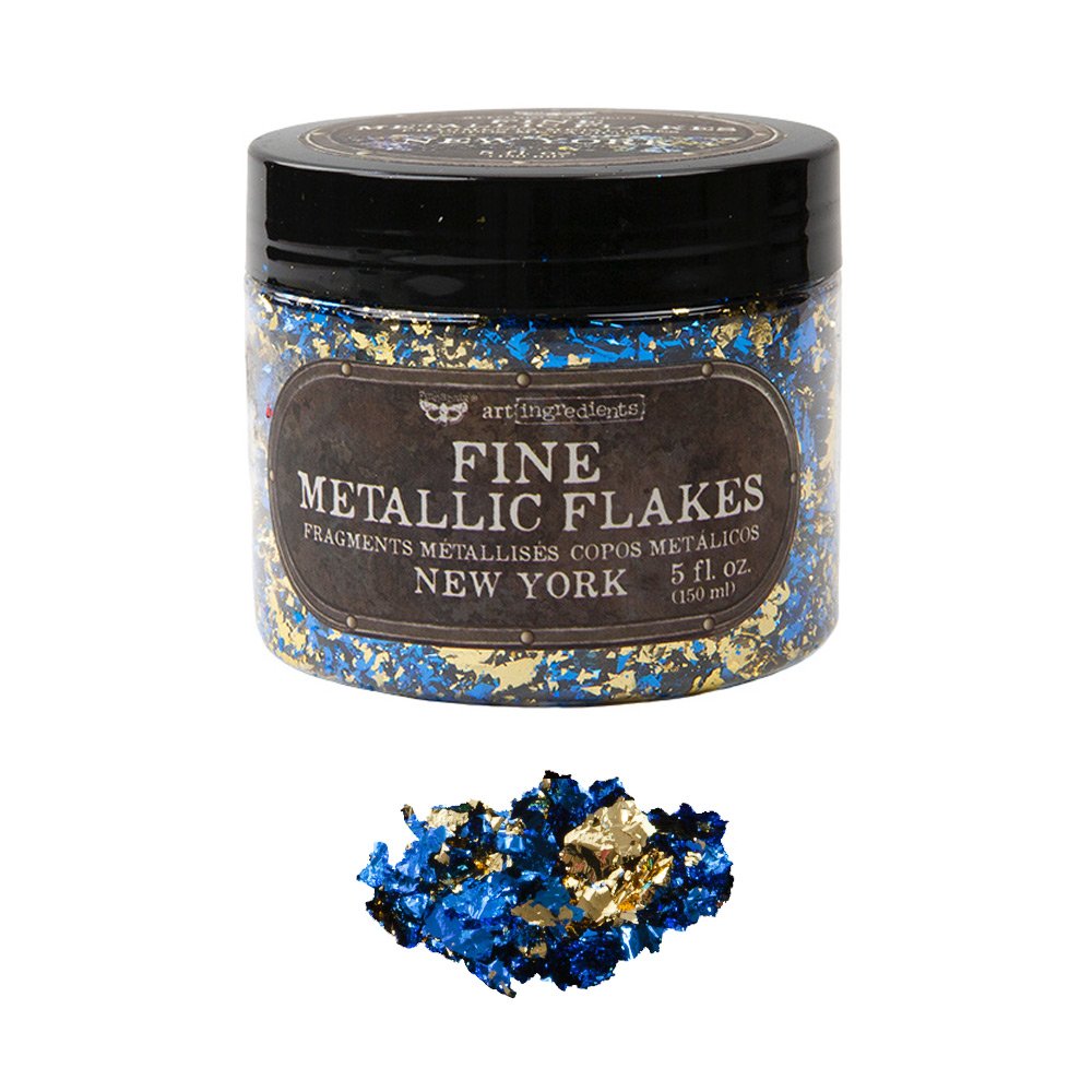 NEW YORK METALLIC FLAKES– 1 JAR, TOTAL WEIGHT 30G INCLUDING CONTAINER