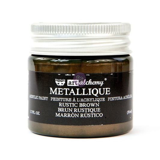 RUSTIC BROWN: METALLIQUE ACRYLIC PAINT