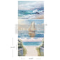 SEASCAPE MELODY A3 DECOUPAGE DECOR TISSUE- 3 SHEETS, 11.7”X16.5” EACH *NEW PRODUCT*