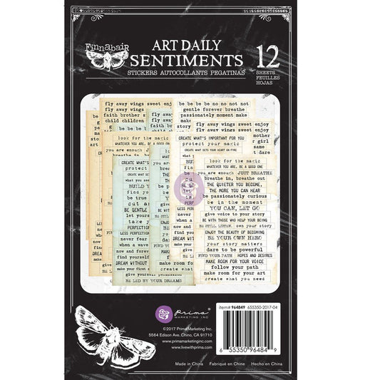 ART DAILY PLANNER STICKER PAD – SENTIMENTS